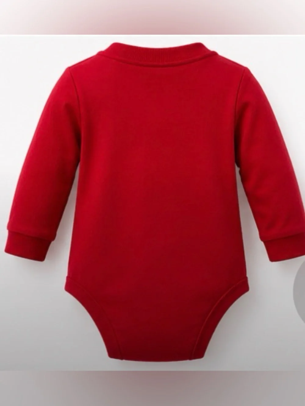 Red Reindeer Appliqué Baby One-Piece Onesie 3-6 Months